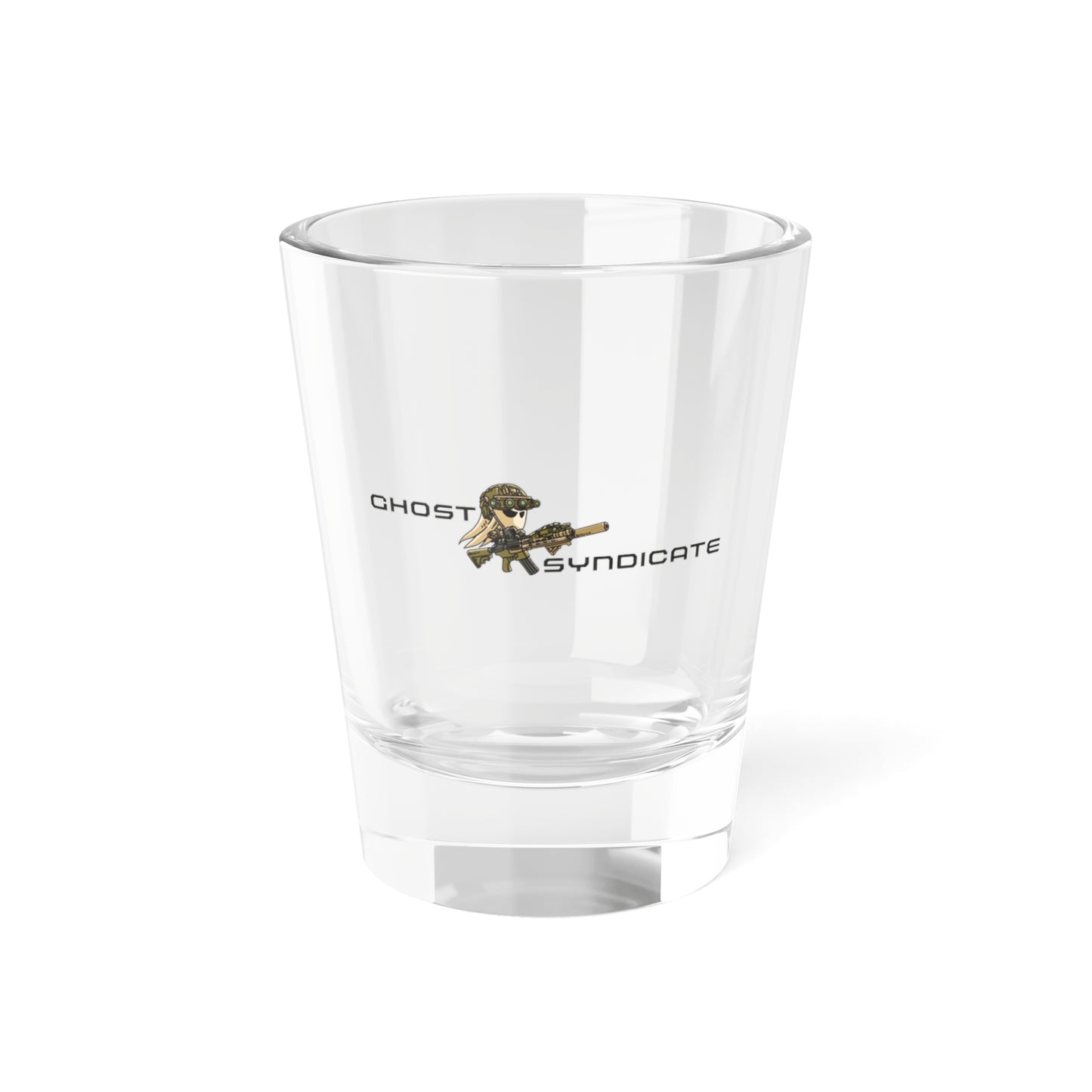 Ghost Syndicate Shot Glass, 1.5oz